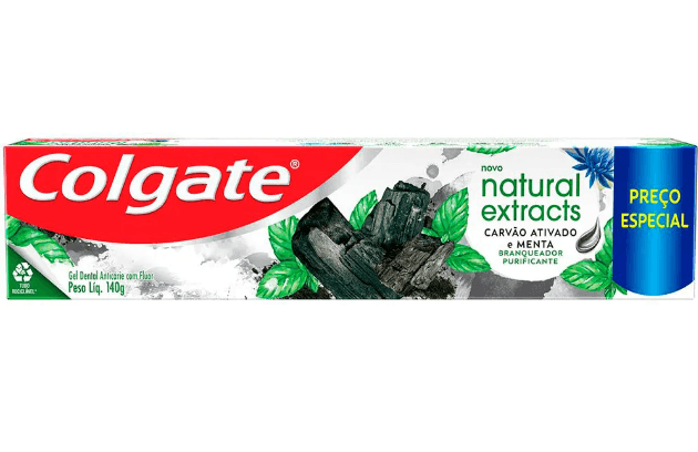 Creme Dental Colgate Natural Extracts Purificante Carvao Ativado E Menta 140g