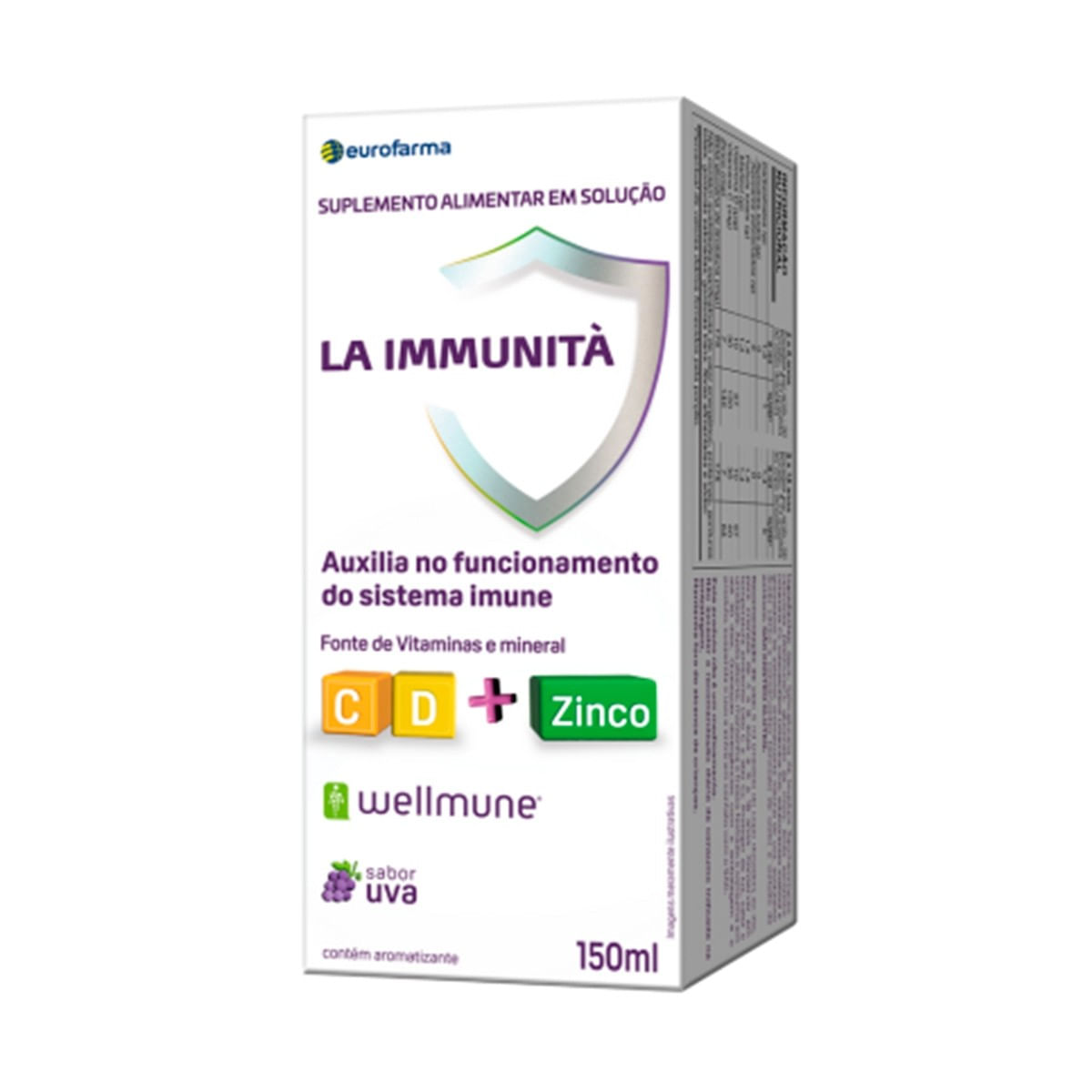 Suplemento Alimentar La Immunita Sabor Uva 150ml