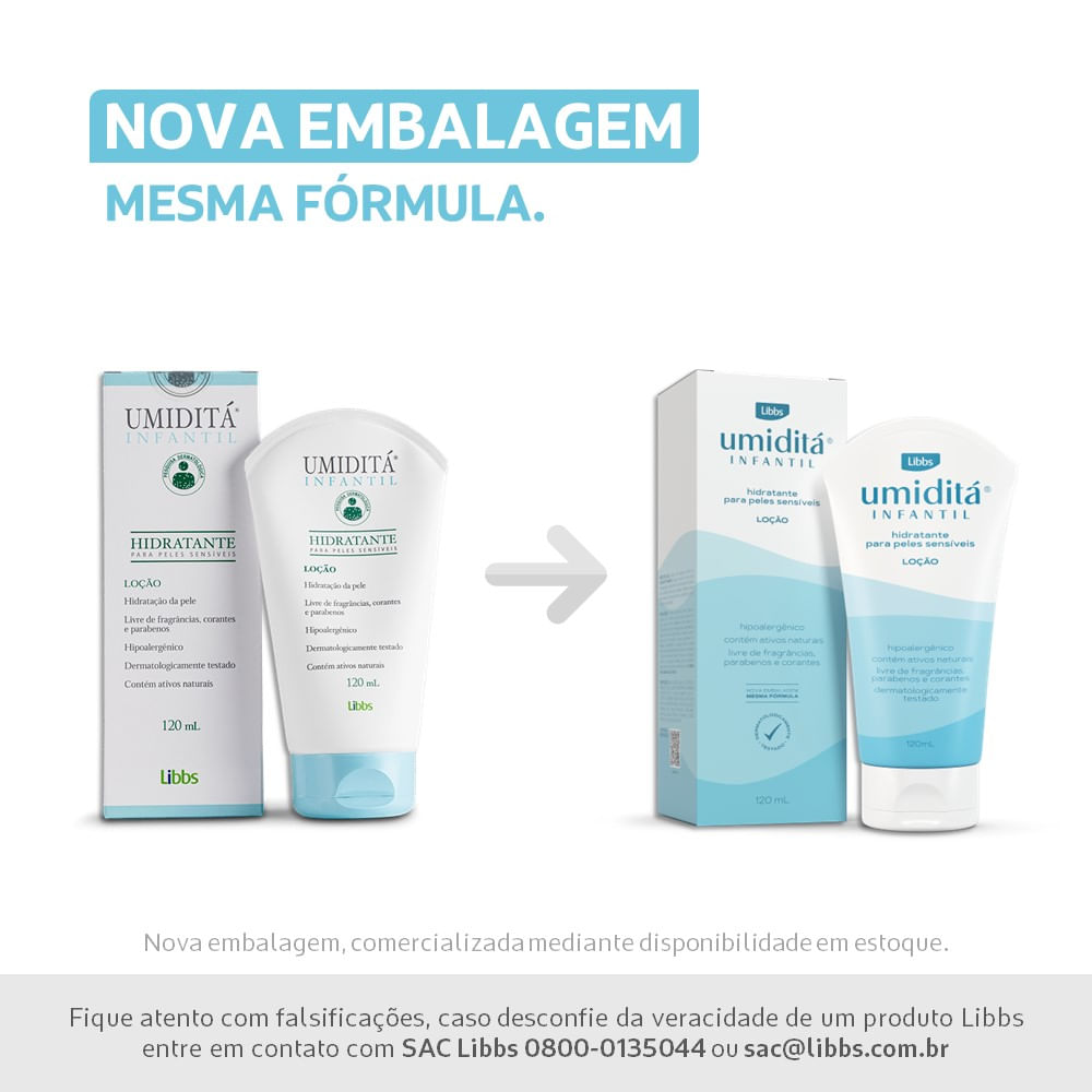 Loção Hidratante Infantil Umiditá 120ml - Imagem 2