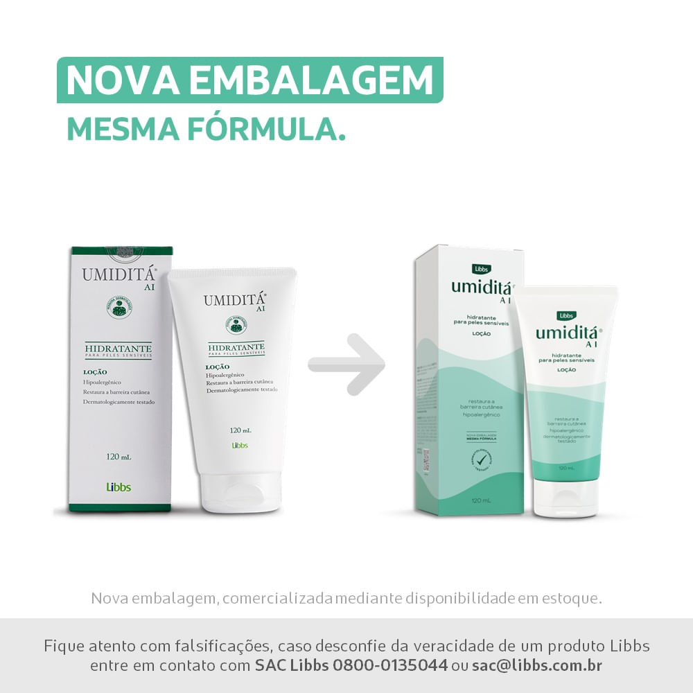 Loção Hidratante Umiditá Ai 120ml - Imagem 2