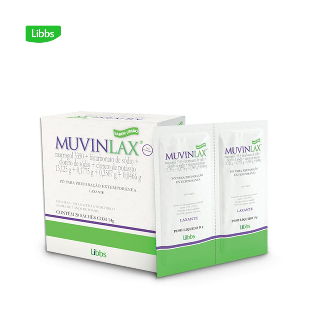 Muvinlax Pó Para Solução Oral 20 Envelopes De 14g