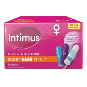 Absorvente Interno Intimus Super 8 Unidades