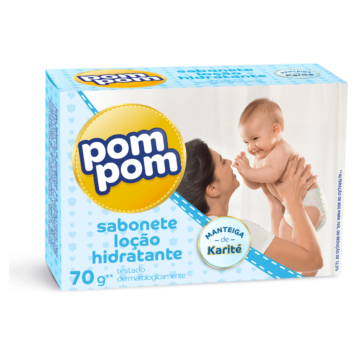 Sabonete em Barra Infantil Pom Pom Hidratante 70g