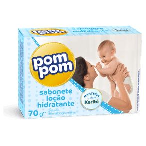 Sabonete Em Barra Infantil Pom Pom Hidratante 70G