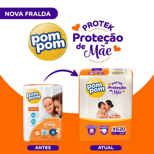Fralda Pom Pom Derma Protek Xg 20 Unidades - Imagem 2