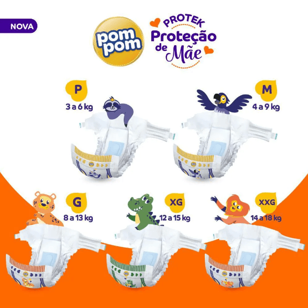 Fralda Pom Pom Derma Protek Xg 20 Unidades - Imagem 4