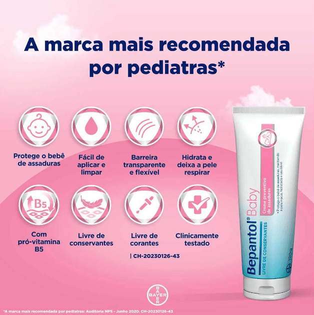 Creme Antiassaduras Bepantol Baby 30g - Imagem 3