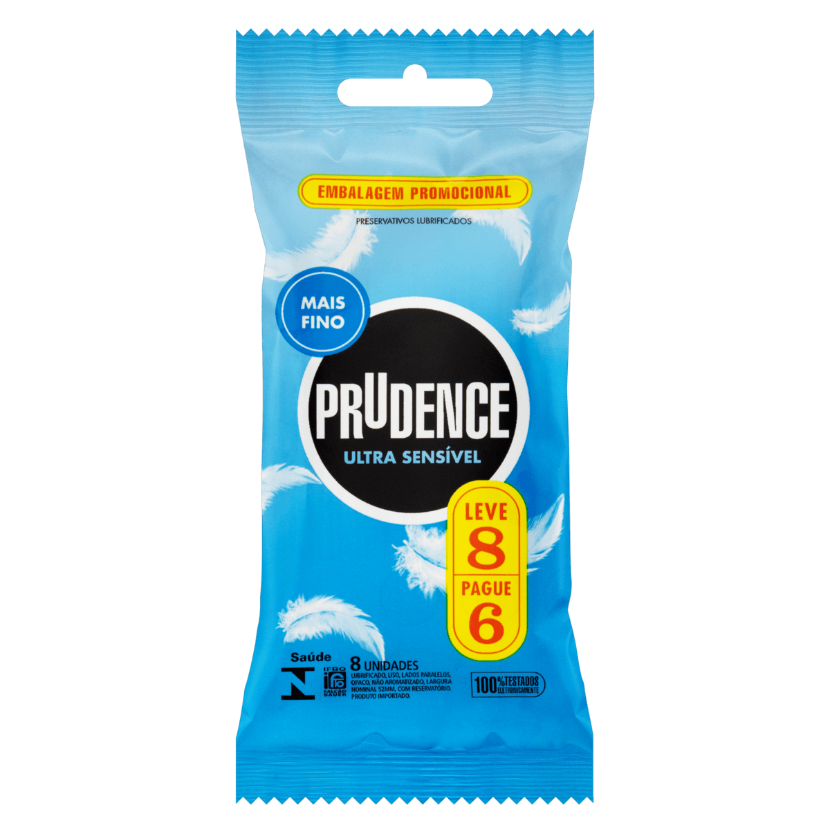 Preservativo Prudence Ultra Sensível 8 Unidades