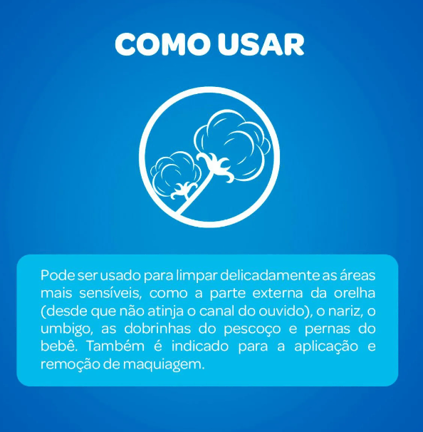 Hastes Flexíveis Johnson & Johnson Cotonetes 150 Unidades - Imagem 3