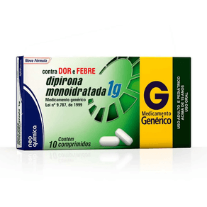 Dipirona Monoidratada 1G 10 Comprimidos Neo Química