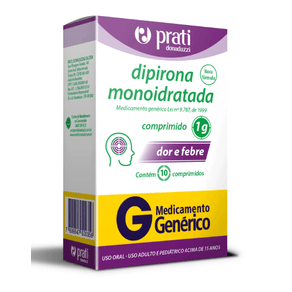 Dipirona Sódica 1G 10 Comprimidos Prati