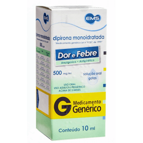 Dipirona Monoidratada Solução Oral 10Ml Ems