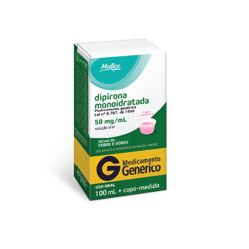 Dipirona Sódica Solução Oral 100ml Medley