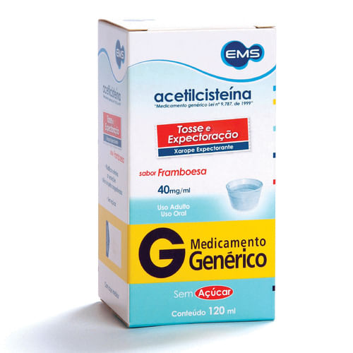 Acetilcisteína Adulto Xarope 120ml Ems