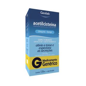Acetilcisteína 20Mg/Ml Infantil Xarope 120Ml Geolab