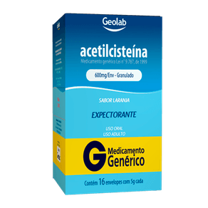 Acetilcisteína Xarope Adulto 120Ml Geolab