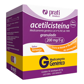 Acetilcisteína 200Mg 16 Envelopes De 5G