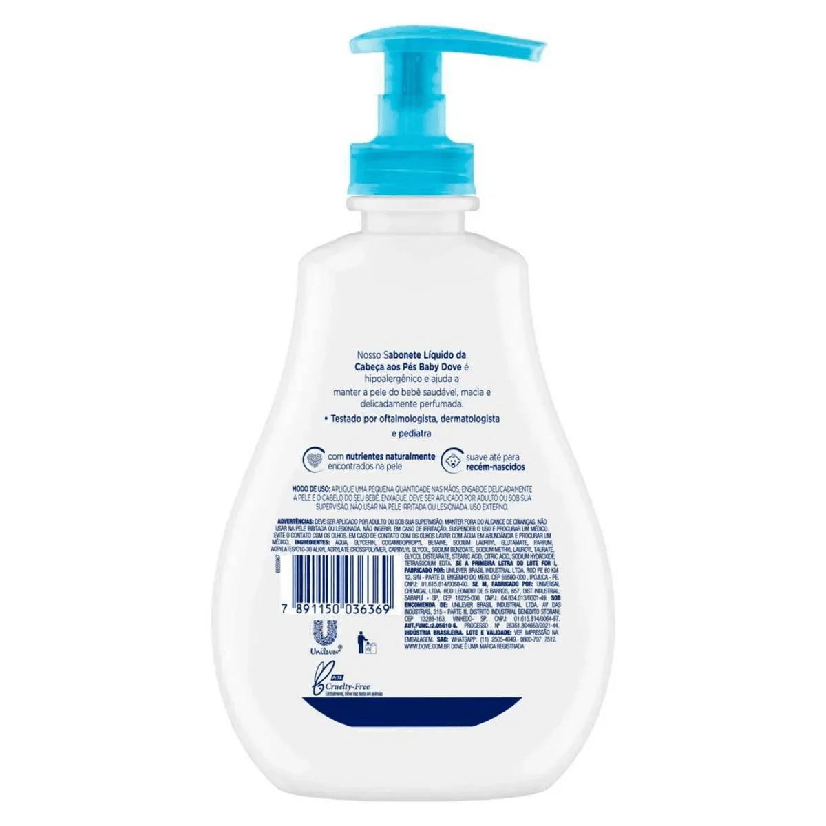 Sabonete Liquido Infantil Dove Hidratacao Enriquecida 400ml - Imagem 2