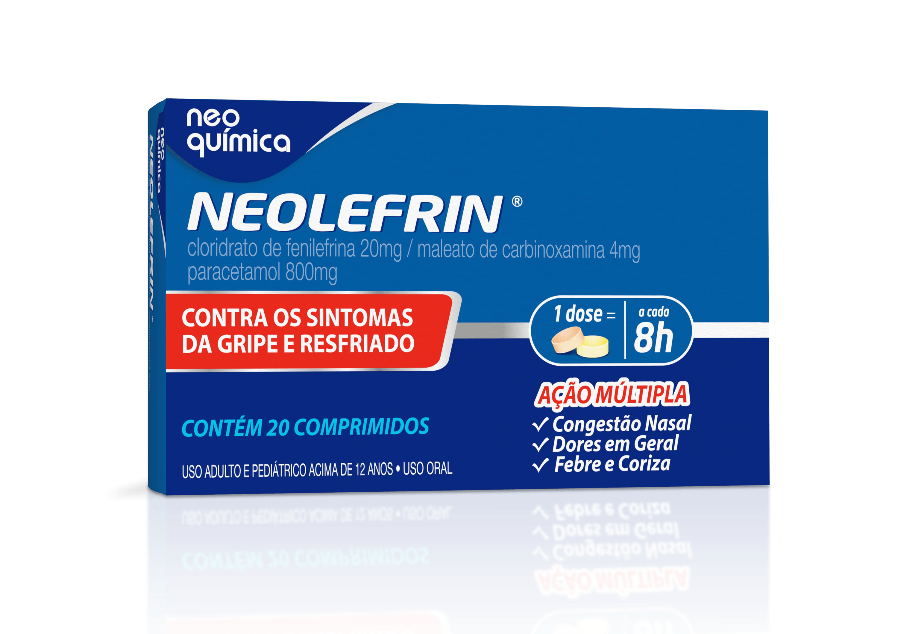 Neolefrin Neo Química 20 Comprimidos