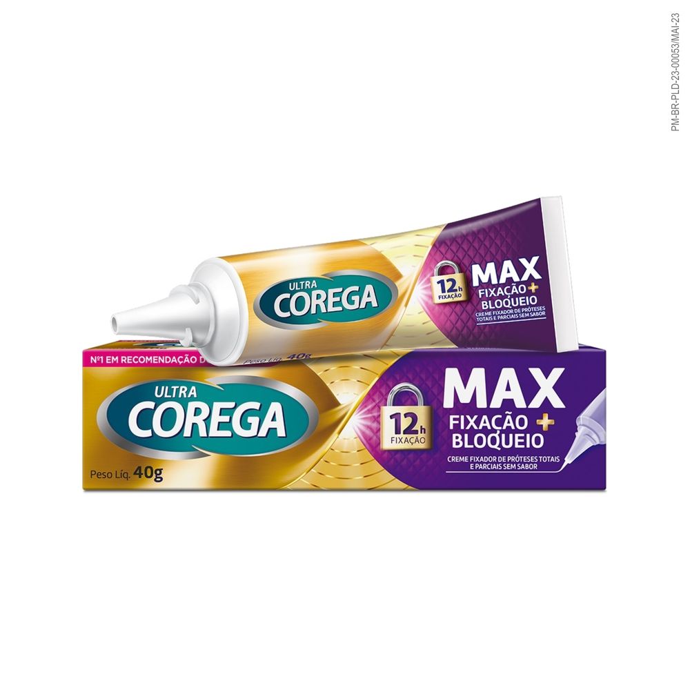 Fixador De Dentadura Corega Ultra Sem Sabor 40g