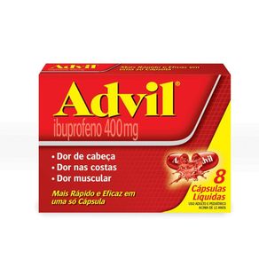 Advil 400Mg 8 Cápsulas Líquidas