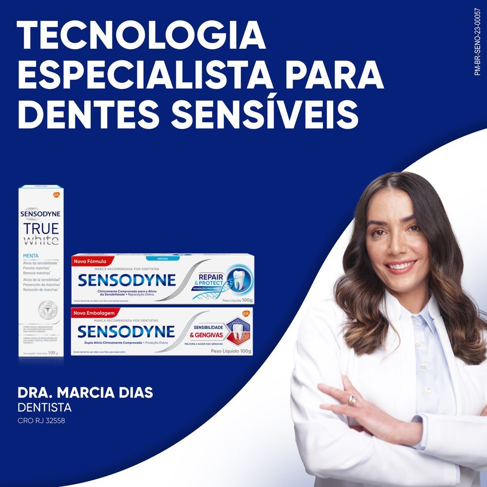 Creme Dental Sensodyne Repair & Protect Whitening 100g - Imagem 5