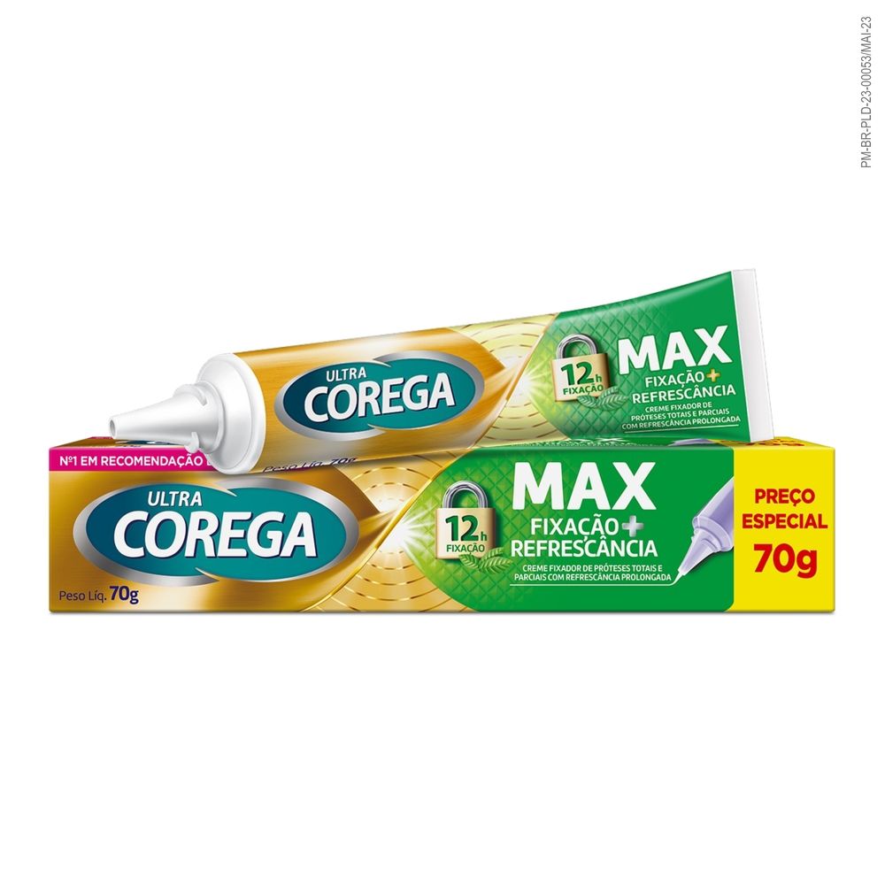 Creme Fixador De Dentadura Corega Ultra Menta 68g