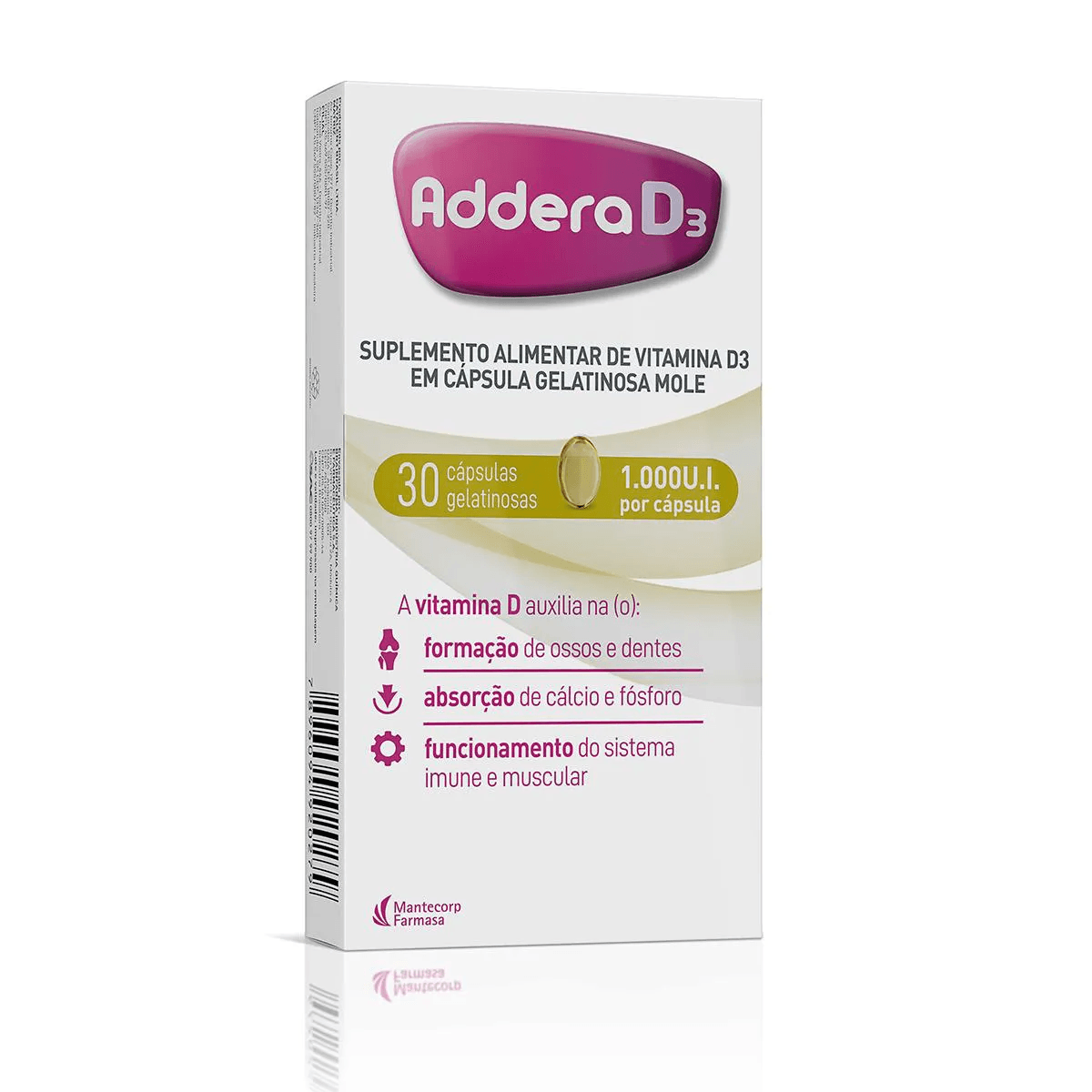 Addera D3 1.000ui 30 Cápsulas Moles
