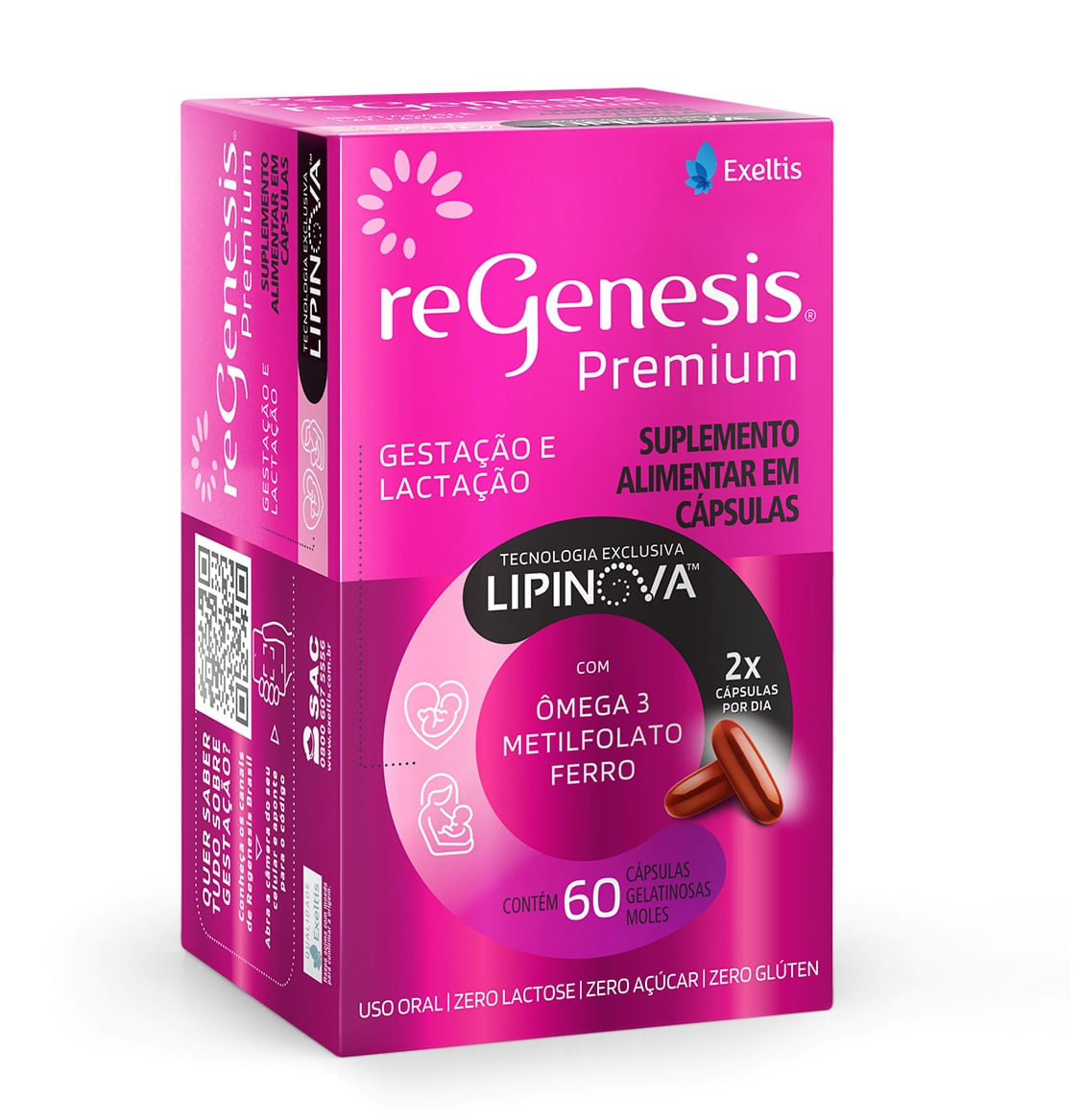 Regenesis Premium Lipinova 60 Cápsulas Gelatinosas