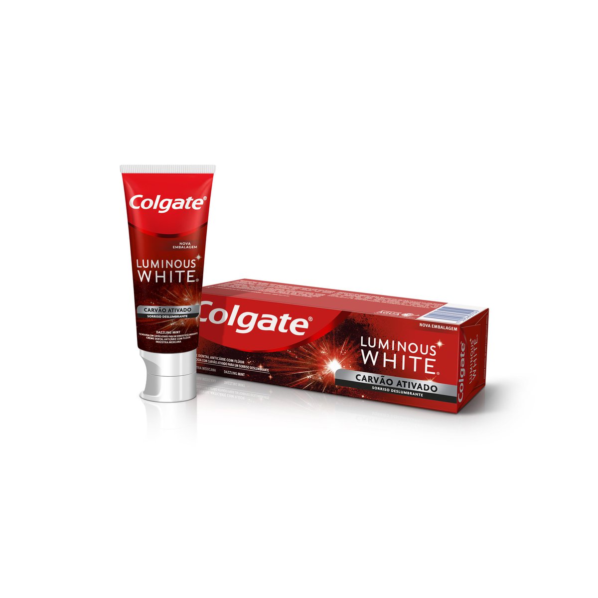 Creme Dental Colgate Luminous White Carvão Ativado 70g - Imagem 2