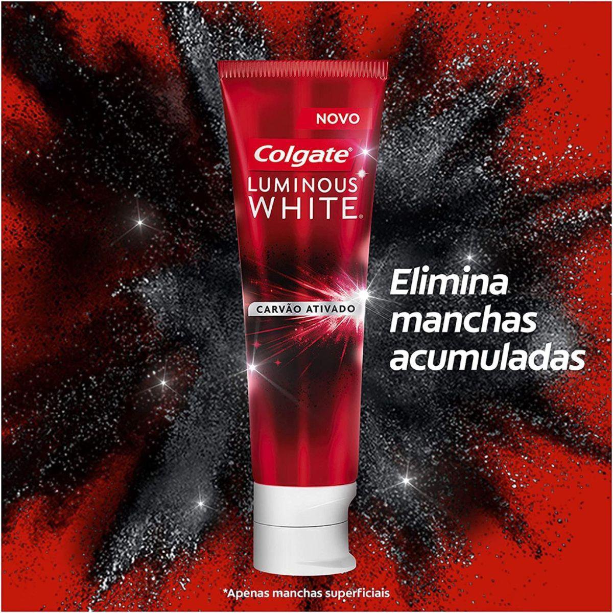 Creme Dental Colgate Luminous White Carvão Ativado 70g - Imagem 6