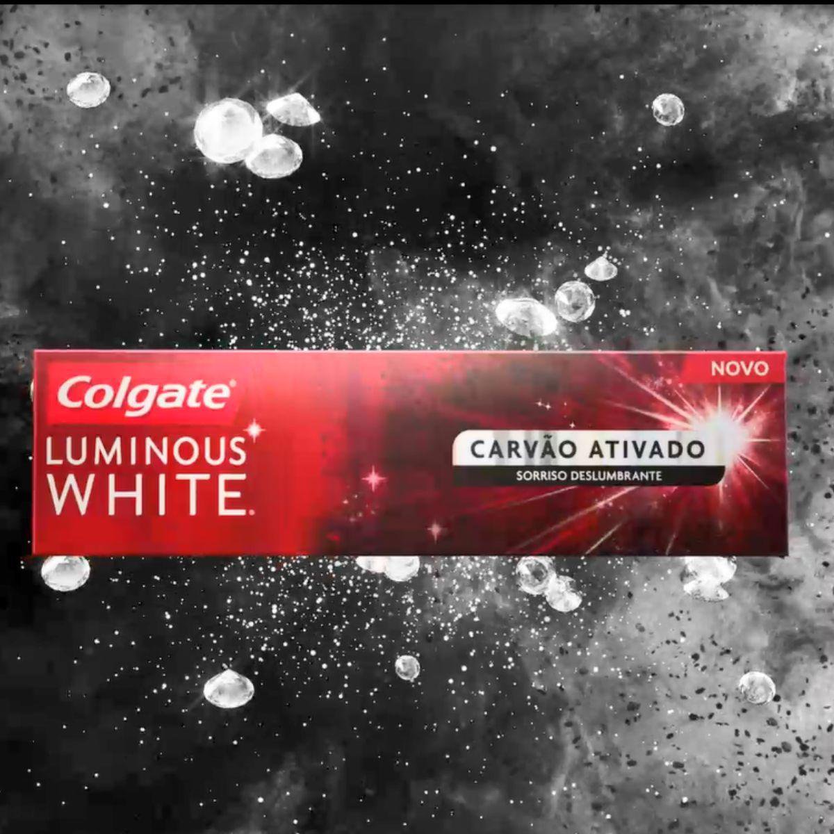 Creme Dental Colgate Luminous White Carvão Ativado 70g - Imagem 7