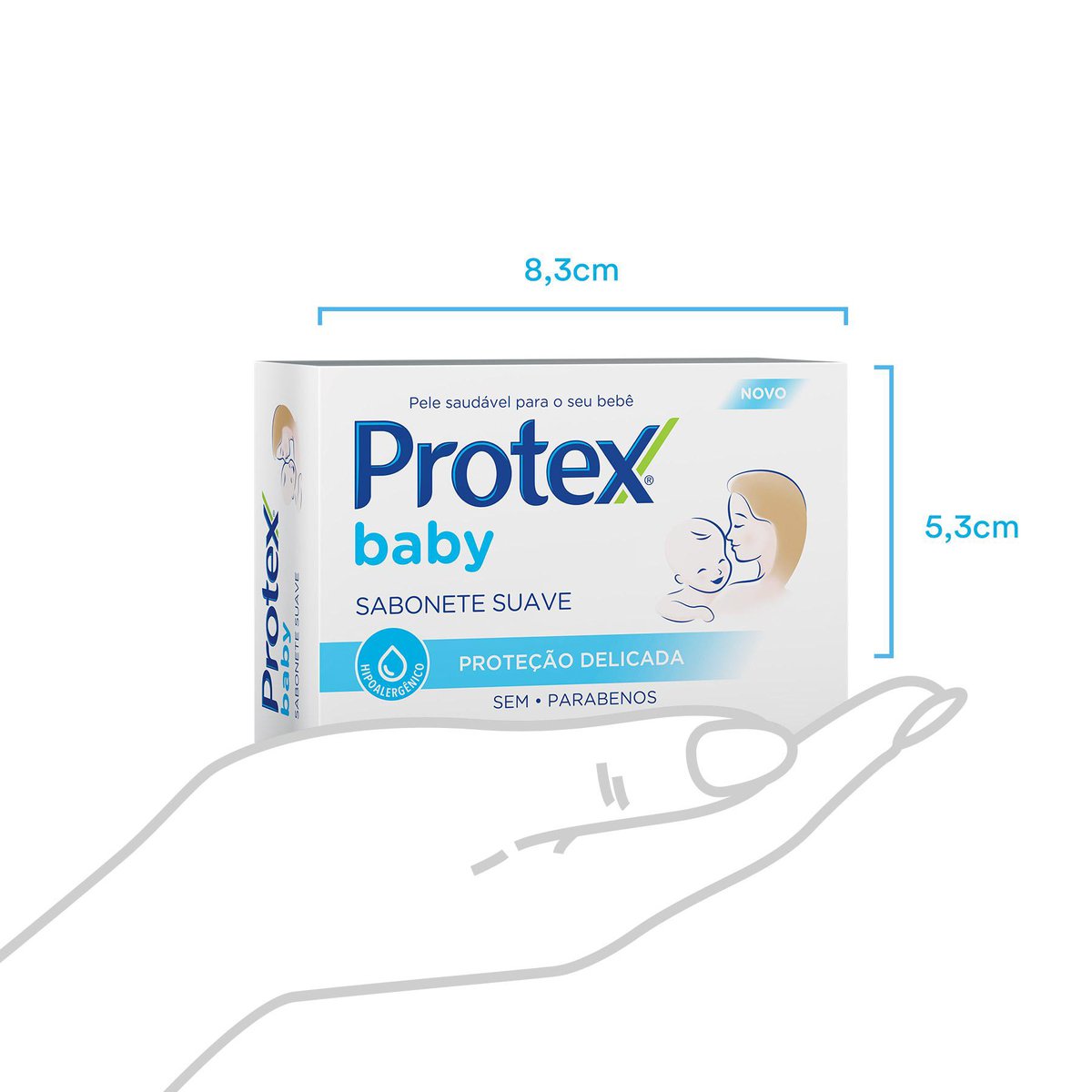 Sabonete Em Barra Infantil Protex Baby 85g - Imagem 4