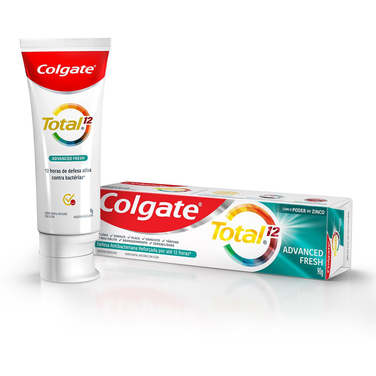 Creme Dental Colgate Total 12 Advanced Fresh 90g - Imagem 2