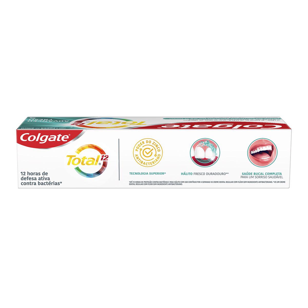 Creme Dental Colgate Total 12 Advanced Fresh 90g - Imagem 4
