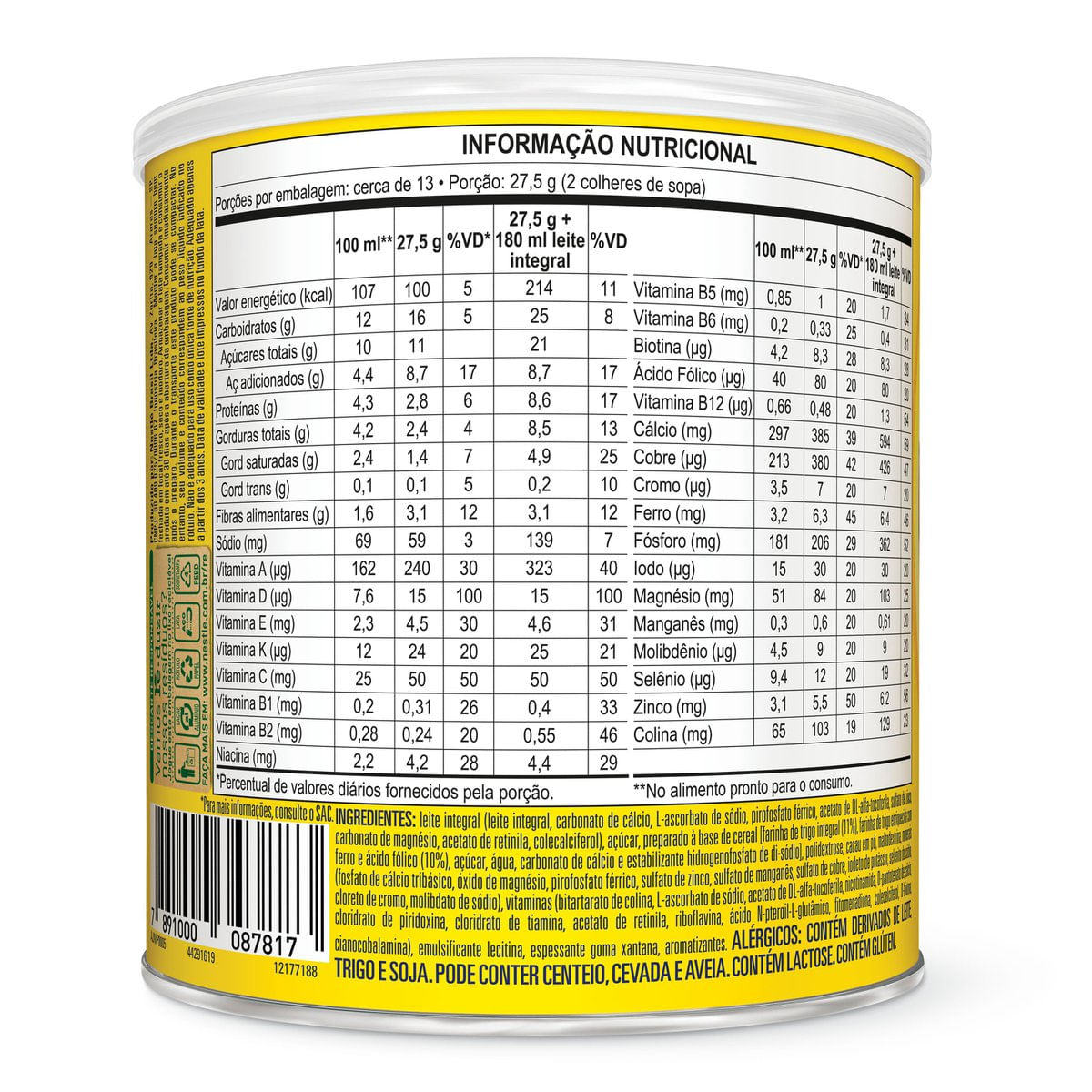 Complemento Alimentar Nutren Kids Chocolate 350g - Imagem 3