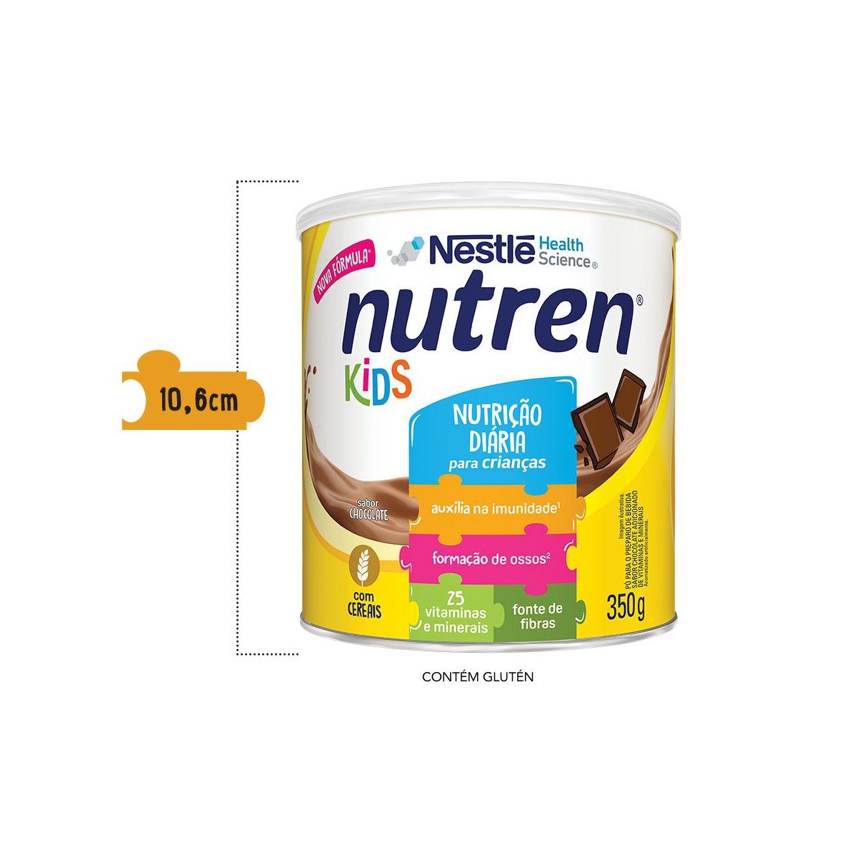 Complemento Alimentar Nutren Kids Chocolate 350g - Imagem 4