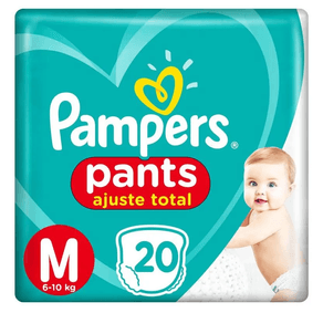 Fralda Pampers Pants Ajuste Total M 20 Unidades
