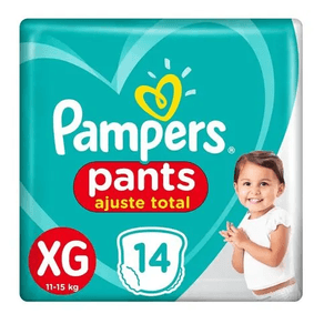 Fralda Pampers Pants Ajuste Total Xg 14 Unidades