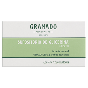 Supositório De Glicerina Granado 12 Unidades