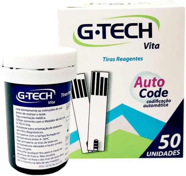 Tiras Reagentes G-tech Vita 50 Unidades