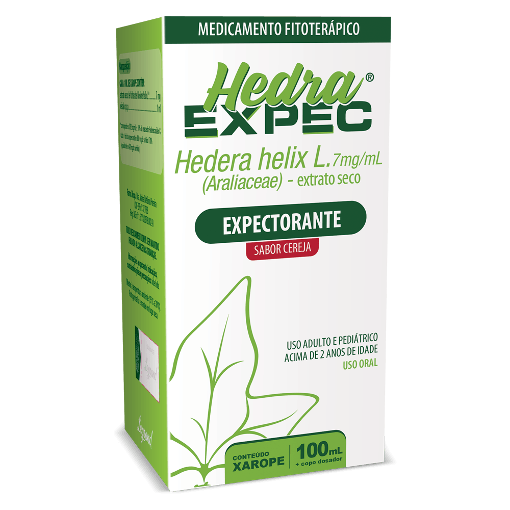 Hedra Expec Xarope 7mg Sabor Cereja 100ml