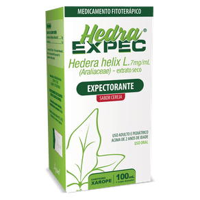 Hedra Expec Xarope 7Mg Sabor Cereja 100Ml