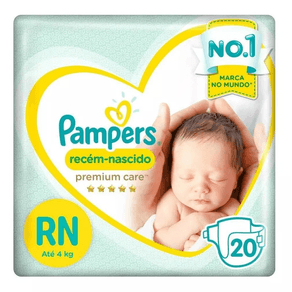 Fralda Pampers Premium Care Rn 20 Unidades