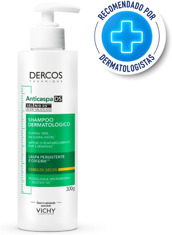 Shampoo Anticaspa Dercos Vichy Cabelos Secos 300g - Imagem 2