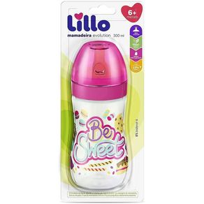 Mamadeira Lillo Evolution Rosa 6+ 300Ml