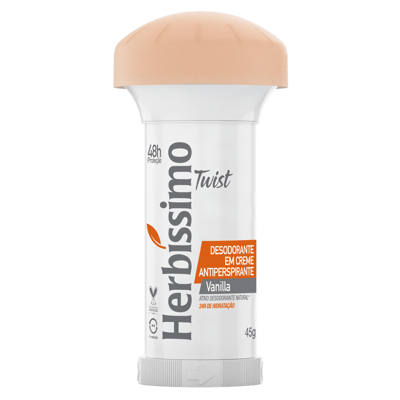 Desodorante Em Creme Herbíssimo Twist Vanilla 45g