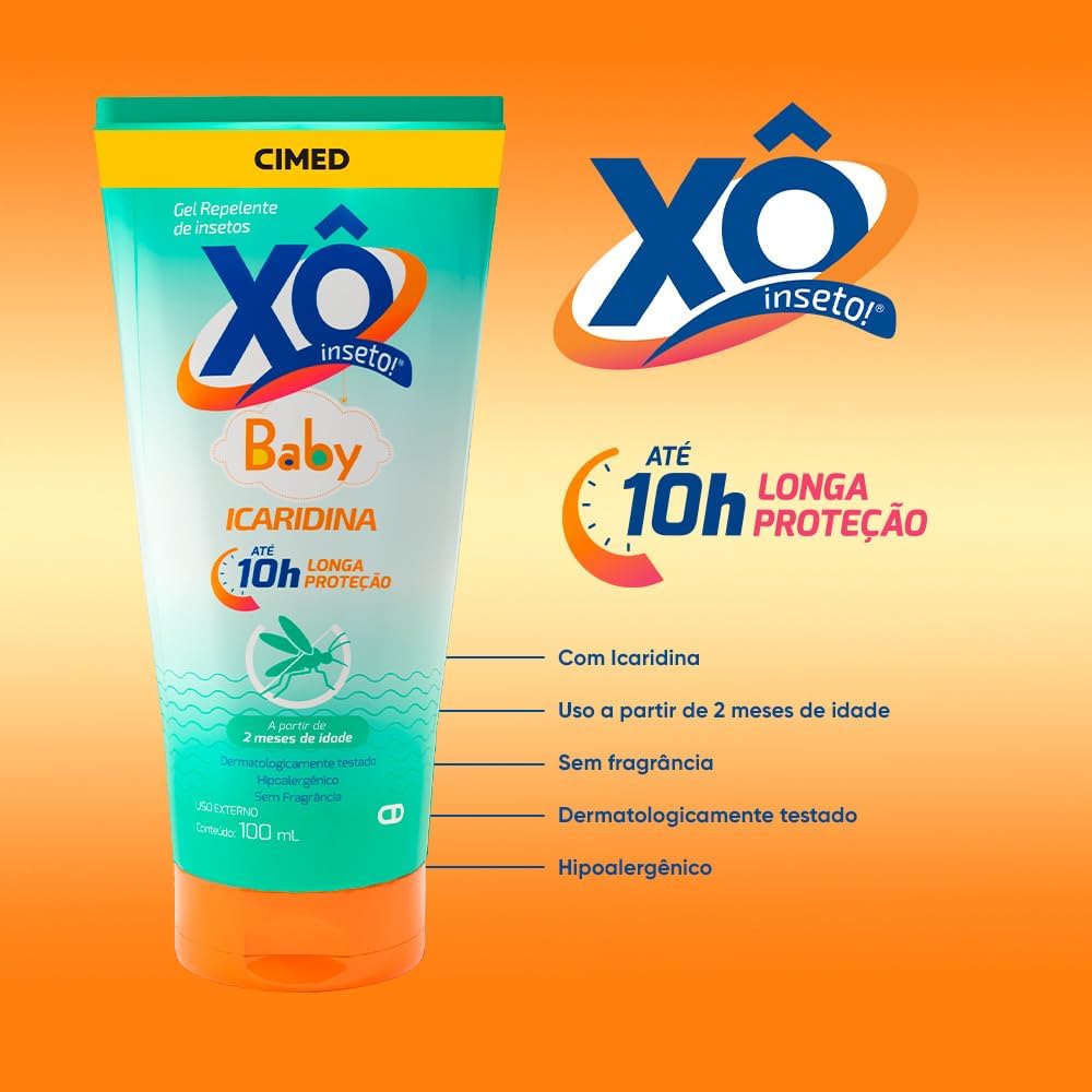 Repelente Xô Inseto Baby Icaridina Gel 100ml - Imagem 2