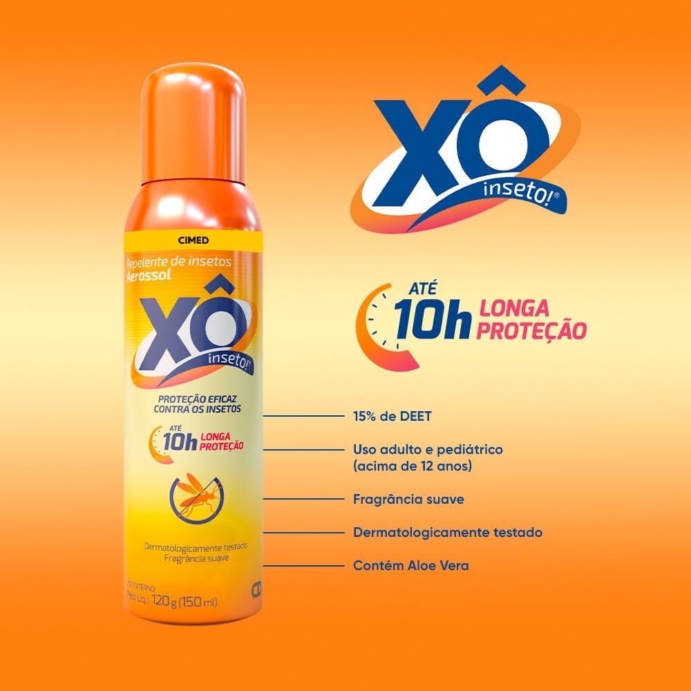 Repelente Xô Inseto Aerosol 150ml - Imagem 2