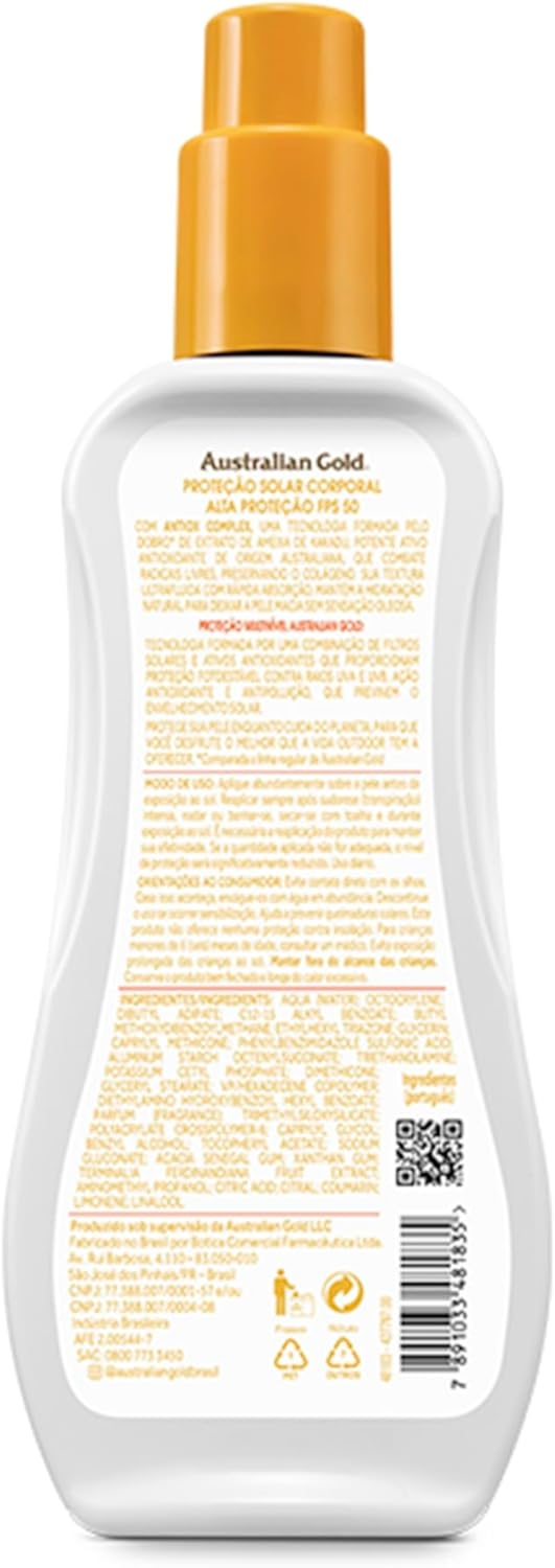 Protetor Solar Spray Australian Gold Antiox Complex Fps50 220ml - Imagem 2